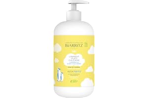 Laboratoires de Biarritz - Liniment Oléo-Calcaire pour Bébé - ALGA NATIS® Certifié Bio - Nettoie et Nourrit la Peau de Bébé, Prévient les Irritations - 500 ml - Fabriqué en France