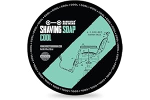 Barrister and Mann Sapone da Barba Cool 118ml, Bergamotto, Limone, Lavanda, Muschio, Made in USA