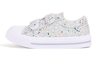 EUXTERPA Kids Trainers Boys Girls Easy Fasten Casual Sneakers Outdoor Shoes Walk Sport Canvas Pumps