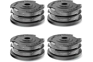 Viilich 4 pièces de bobines de Fil pour bobines de Coupe-Herbe Bosch, Bobine de Remplacement de Fil en Nylon pour Coupe-Bordures Bosch F016800351 Art 24, 27, 30 et Art 30-36 LI (6,1 m x Ø1,65 mm)
