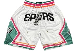 MOMQmicl Pantaloncini da basket da uomo NBA Hornets Pantaloni sportivi traspiranti ad alta elasticità