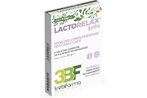 Lactorelax Jelly - 3BF - Mangime Complementare per Cani e Gatti in gelatine gommose - Disturbi Comportamentali - 36 g - Trebifarma