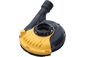 DEWALT DWE46150-XJ Poleringshus med sug – för DEWALT 115–125 mm kvarn – verktygsfri fastsättning – kompatibel med AIRLock-system