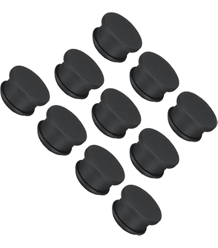 Produktbild von QUARKZMAN 10x Gummistopfen Konisch 11-15 Mm – Vollgummi, Weiß, Für Pulverbeschichtung & Labor