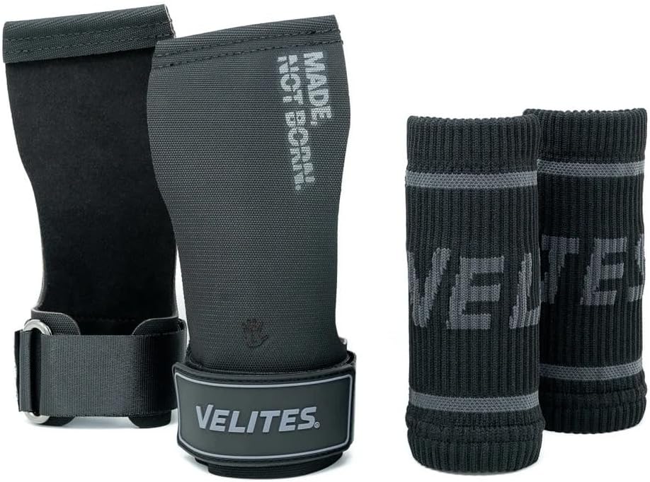 Velites - Calleras All Terrain Oficiales de Crossfit® Games - Sin magnesio y Todo Tipo de Barras - Muñequeras y Bolsa de Transporte Incluidas - Dominadas, Muscle Ups y Toes to Bar