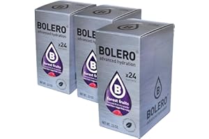 GENERIC SET 72 BOLERO DA 3 GRAMMI FOREST FRUITS Preparato istantaneo per Bevande con Stevia e Vitamina C e Senza Zucchero