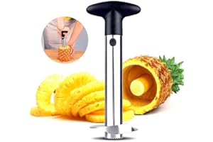 Sinzau Ananasschneider, Neuheit Ananasschneider, Verbessert, Verstärkt, Dickere Klinge, Edelstahl Ananasschneider Entferner (Mehrweg)