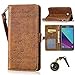 Produktbild PU für Samsung Galaxy J5 (2017) Hülle Lederhülle Flip Wallet Cover PU + TPU Tasche PU Schutz Etui Schale Schutzhülle Für (Samsung Galaxy J5 (2017) mit Magnetverschluss Magnetic Flip Bookstyle Multi-Function Protektiv Kunstleder (+Staubstecker) (4)
