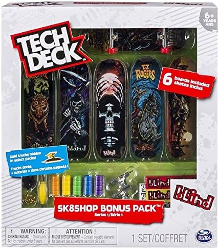 Tech Deck Bonus Sk8Shop Fingerboard 6-Pack (Blind)
