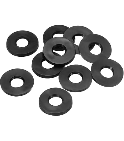 Rondelles Plates PTFE 70x80x1,25 Mm - Lot De 5 - Joint Haute Température Résistant à L'huile - Pour Plomberie, Robinets
