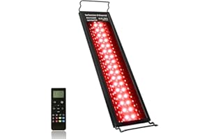 ‎NIKEEYEN Aquarium LED Beleuchtung mit Fernbedienung, 24W Volles Spektrum 24/7 Modus Aquarium Lampe mit DIY, Standard & Wetter-Modus für 45-60cm Pflanzenwuchs und Süßwasser-Aquarien