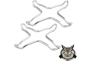 HUNDREDWEAT 2 Pezzi Supporto per Fornello a Gas, Riduttore fornello gas,Griglia di Riduzione a Croce, Anello Supporto per fornello a gasSpargifiamma Fornello,per Macchine da Caffè,fornelli a gas, Cucina