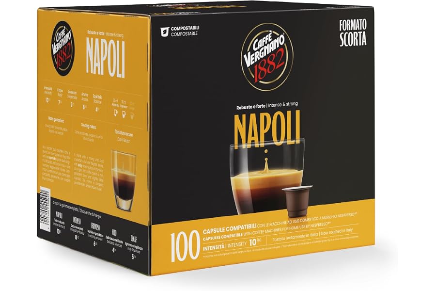 Caffè Vergnano 1882 - Capsule Compatibili Nespresso, Napoli