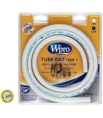 Flexible Gaz Caoutchouc 1.50m Pour Butane/Propane | Marque Fackelmann Gazinox | Pour Bouteille Gaz Et Appareils