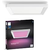 Philips Hue Tento WCA Slim Kare Tavan Paneli 30x30cm Beyaz - 25.000 Saat Ampul Kullanım &Ouml;mr&uuml;