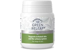 DORWEST HERBS Dorwest Green Releaf Tablets, 100 Tablets, Natural Supplements for Dogs and Cats – For Healthier Skin, Joints, and Urinary Systems in Pets