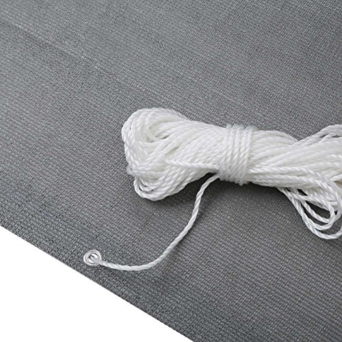 Balkon Sichtschutz verschiedene Modelle / Balkonbespannung Balkonsichtschutz Balkonverkleidung 6 Meter (0,9 x 6,0 Meter, Grau) - 4