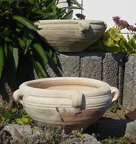 Schale Blumentopf echt Terrakotta 20 cm, Blumenkübel für Garten und Wohnung Terracotta ……….. kein Kunststoff, Blumen - 2