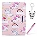 Price comparison product image Samsung Galaxy Tab 4 10.1 Case Pretty unicorn Wallet Magnetic Closure Stand Tablet Flip Cover For Samsung Galaxy Tab 4 10.1 SM-T530 SM-T535 With Two Gifts