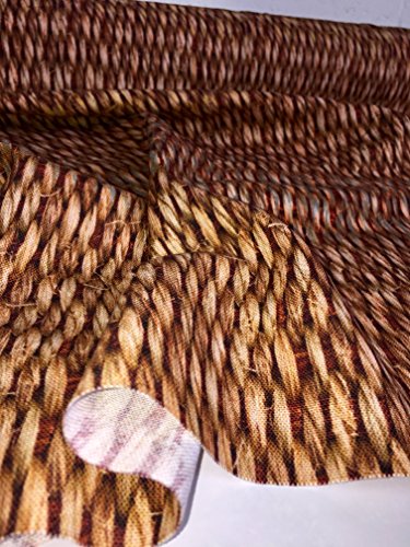 Sisal braun Digital Vorhang Möbelstoff – 160 cm breit (Meterware) - 4