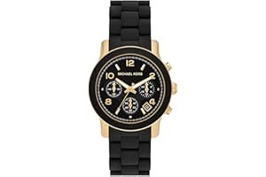 Michael Kors Reloj Runway para Mujer, Movimiento cronógrafo de Cuarzo con Correa de Acero Inoxidable o Acetato