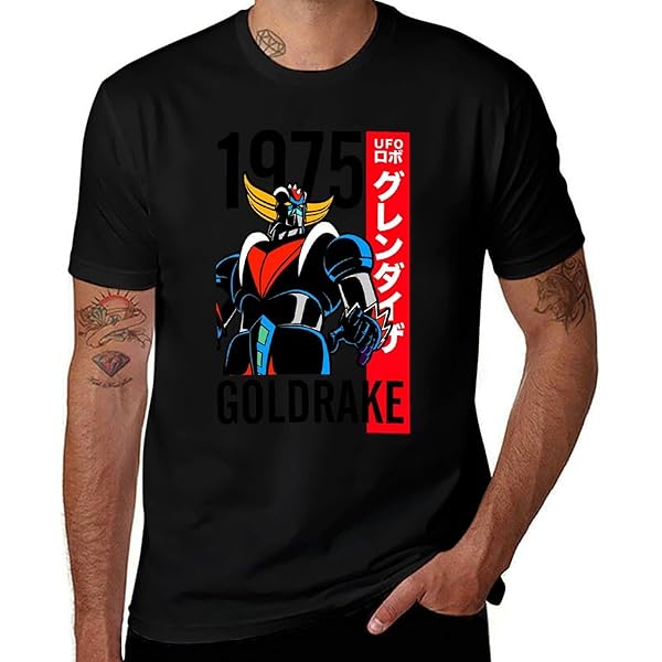 T Shirt Goldrake Mazinga Z Great Mazinger Anime Manga Anni 80 Maglietta