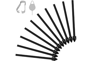 Flintronic Puntas de S-Pen, 10PCS, Compatible con Samsung Galaxy Tab S6 Lite/S7 FE/S9+ Plus/S9 FE+ Plus/S9 FE/S9/S9 Ultra/S8 Ultra/S8+ Plus/S8 (Negro)
