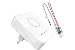 BITIWEND Transmisión de señales de Radio Kit de ampliación de Radio Timbre y Campana 1 Convertidor 3-24 V CA/CC + 1 Receptor para Sistemas de Timbre de Corriente Continua/Alterna Existentes