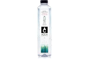 AQUA Carpatica 1L x 6 rPET - Pure Natural Still Mineral Water - 6-Pack Bottled Water, Virtually Nitrate Free, Low Sodium, Naturally Alkaline, Natural Electrolytes, Premium Multipack 100% Recyclable