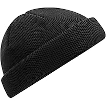 Blntackle76 Bonnet Roulé Noir, Vert, Olive, Gris Extra Court, Taille