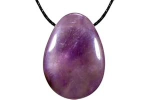 Morella Collar para Mujer 80 cm y Colgante de Gema en Forma de Gota en Bolsa de Terciopelo