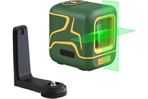 Fanttik D2 Kreuzlinienlaser Selbstnivellierend, Linienlaser Grün 30m, Wiederaufladbare Batterie, USB-C Aufladung, Magnetische Halterung 360°, Pulsmodus, IP54, für DIY und Dekoration - Grün