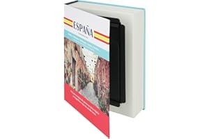 HMF 80945 Książka sejf, zakamuflowana skrzynka na monety, oryginalne strony papierowe, España, 23 x 15 x 4 cm, napisy w Hiszpanii