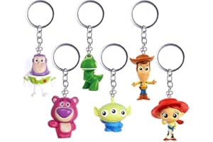 Nesloonp Nueva película Toy Story 4 Llavero Juguetes Niños Adultos Juguetes Regalos Llavero Cabeza Bolsa de Coche Llavero Charms