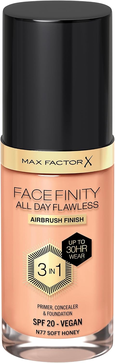 Max Factor Facefinity Base de Maquillaje, Soft Honey, N77, 30 ml