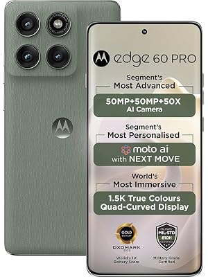 Motorola Edge 60 Pro 5G (Pantone Shadow, 8GB RAM, 256GB Storage)