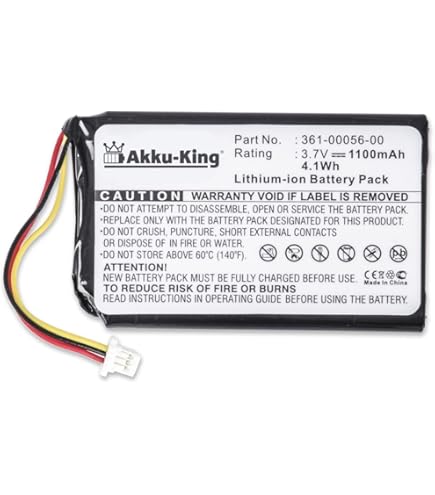 vhbw 1x Batterie compatible avec Mitac Mio 169, 138, 168 GPS, appareil de navigation (1300mAh, 3,7V, Li-ion