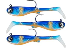 FISHN® GRUMPYbaby zestaw gumowych ryb, waga: 13 g, długość: 11 cm, ekstremalne pływanie, przynęta wędkarska do połowu szczupaków, przynęta typu softbait, wysoka siła chwytania, szczupak (3 sztuki)