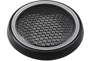 JOTEKONOBY Front Door Speaker Cover Grille, For Mini Cooper R56/ R55/ R57/ R58/ R59 2007-2015, Electroplated Interior Trim Replacement 51412753333/51412756567 ABS Black(Electroplated)