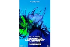 MOVIE POSTERS Billie Eilish The World s a Little Blurry 3 A3 Poster on Canvas - Póster de arte de película en varios tamaños para ideas de sala de estar o dormitorio. Imágenes de películas de culto sin bordes Clas