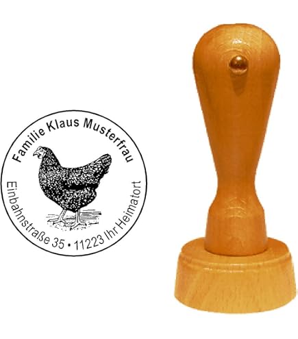 Tampons personnalisés pour œufs frais avec nom de logo, tampon personnalisé pour œufs de poule, tampons en caoutchouc personnalisés pour poulailler de ferme, 2,5 cm