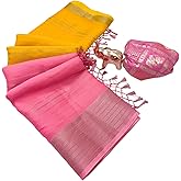 TUSHANA Dola Silk Saree Kashmiri Digital Print Zari Weaving Border Designer Pallu Attach Blouse Piece