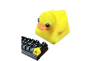 NBBWWU Capuchon de touche jaune canard en résine, capuchon de clé de rechange en PVC ABS, installation facile pour clavier mécanique de jeu, touche de clavier mécanique en résine personnalisée, capuchon de