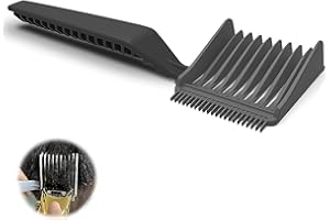FIVEMILEBRO Barber kamm für männer, barber fade combs, professionel gebogener positionierungskamm, speziell für men's hairstyle, beard styling, and developed sideburns (Schwarz)