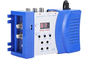 TOPIKY Modulatore Digitale da HDMI a RF, Modulatore HDMI Digitale RF HDM69 Convertitore da AV a RF Modulatore Portatile Standard VHF UHF Pal per UE 100‑240 V