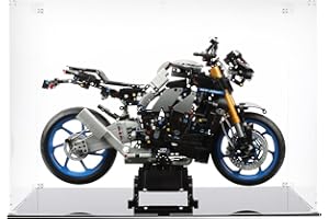 NOVDA Vitrine en Acrylique pour Lego Yamaha MT-10 SP 42159, boîte de présentation Anti-poussière pour Lego 42159, Taille : 50 x 25 x 33 cm (modèle Non Inclus)
