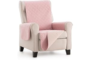 Lanovenanube - Funda sillón Acolchado Mallorca - Práctica - 1 Plaza - Color Rosa