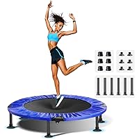 Trampolino Fitness Pieghevole per Adulti/Bambini-Trampolino Elastico Fitness con Braccioli Regolabili a 5 Llivelli e Ventose 