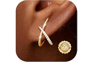 Diamday Boucles D'Oreilles Clous D'Oreilles Femme Argent 925 Zirconie Cubique Ladies Hypoallergénique pour Oreilles Sensibles Minimaliste Petite Clous Boucle D'Oreille Bijoux à La Mode Cadeaux