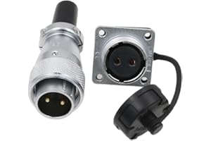 HangTon WS20 2 Broches Prise de Courant Aviation Rond Alimentation électrique connecteur 25a Industriel Automobile extérieur 500V Chapeau Anti - poussière